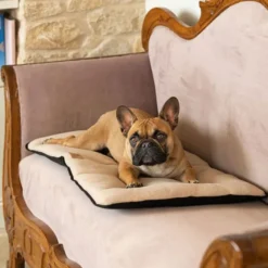 Coussin chien en micro polaire douce Jolly Microfleece 65 beige - Ferplast