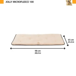Coussin chien en micro polaire douce Jolly Microfleece 100 taupe - Ferplast