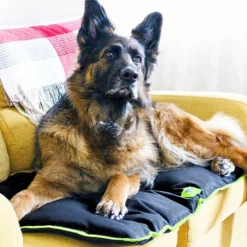 Coussin chien en tissu déperlant et anti-rayures Jolly 110 noir - Ferplast