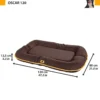 Coussin chien en tissu déperlant rembourré Oscar 120 marron taille XL - Ferplast
