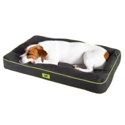 Coussin chien en tissu déperlant et résistant Polo 80 noir taille S/M - Ferplast