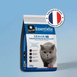 Croquettes chat Essentielle Stérilisé Sénior 7+ Premium poulet 3kg - Les recettes de Daniel
