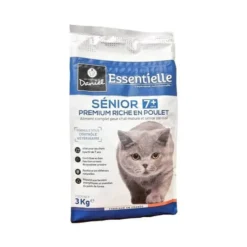 Croquettes chat Essentielle Stérilisé Sénior 7+ Premium poulet 3kg - Les recettes de Daniel