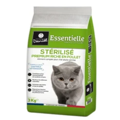 Croquettes chat Essentielle Stérilisé Premium poulet 3kg - Les recettes de Daniel
