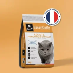 Croquettes chat Essentielle Adulte Premium poulet 3kg - Les recettes de Daniel