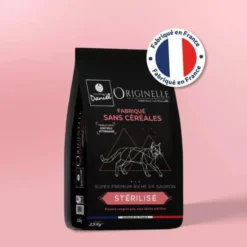 Croquettes chat Originelle Stérilisé Premium saumon 2,5kg - Les recettes de Daniel