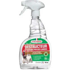 Destructeur d’odeurs chien et chat Pin des Landes 750ML - Saniterpen