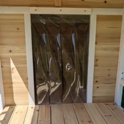 Edition Limitée - Niche Berger Australien pour chien Toit Shingle et terrasse Couverte - Creme - Taille L