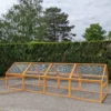Enclos grillagé bois extérieur 400x110cm