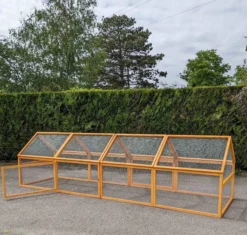 Enclos grillagé bois extérieur 400x110cm