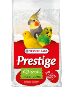 Fond de cage blanc sable anisé oiseaux Prestige Kristal 25Kg - Versele Laga