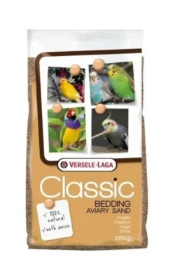 Fond de cage brun sable anisé oiseaux Bedding Aviary Sand 25Kg - Versele Laga