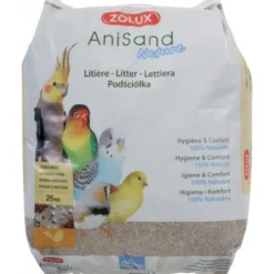 Fond de cage brun sable anisé oiseaux AniSand Nature 25Kg - Zolux