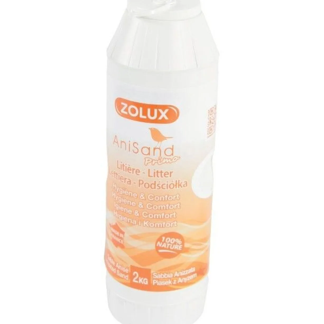 Fond de cage sable anisé oiseaux AniSand Primo flacon 2Kg - Zolux