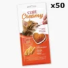 Friandise à lécher chat Creamy 10g poulet x 50 - Catit