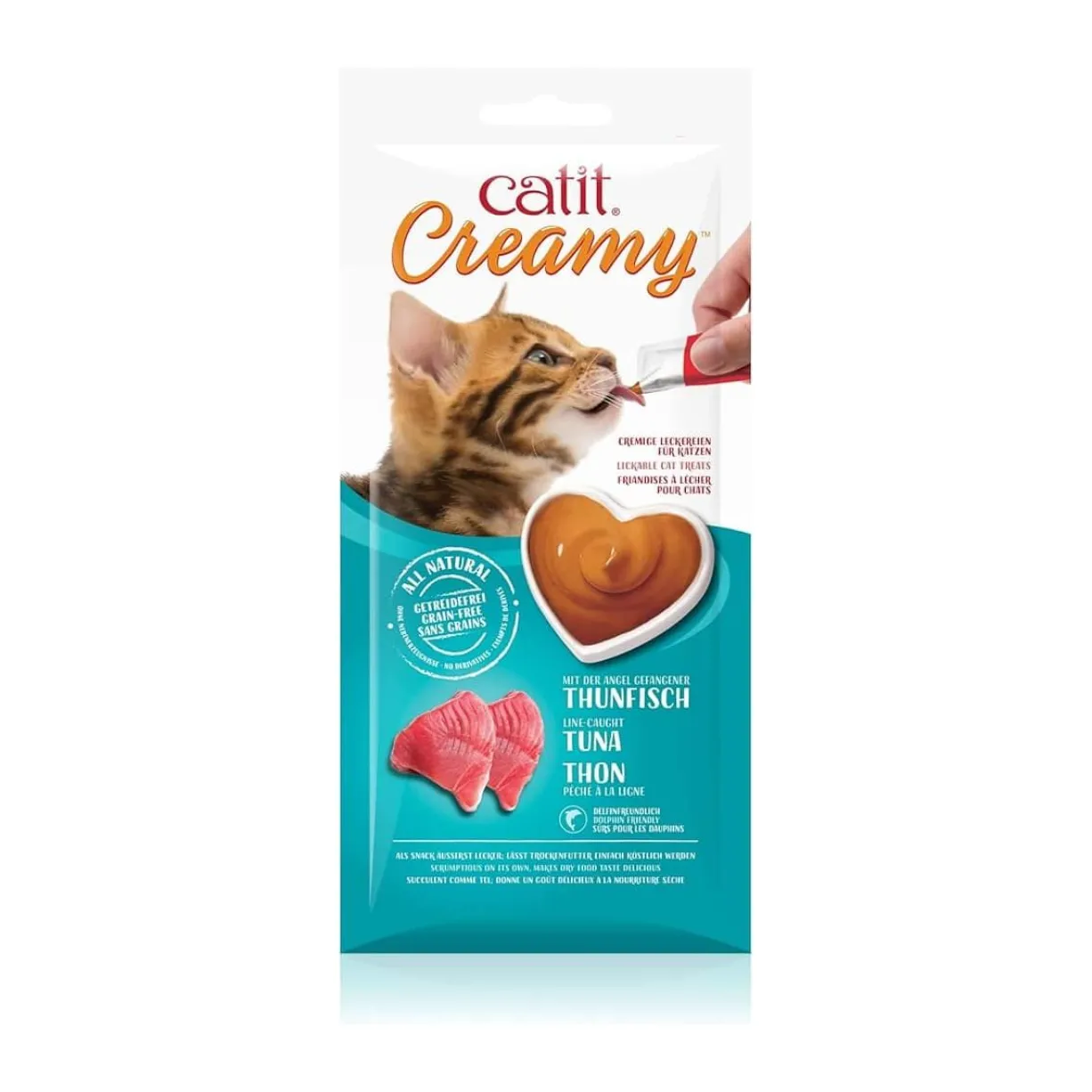 Friandise à lécher chat Creamy 10g thon - Catit