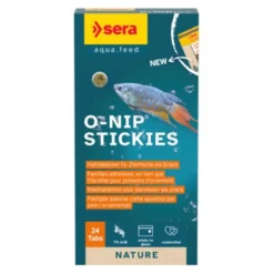 Friandise pour poissons pastilles adhésives O-Nip Stickies 24 tabs - Sera