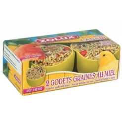 Godets Miel Perruches x2 - Zolux