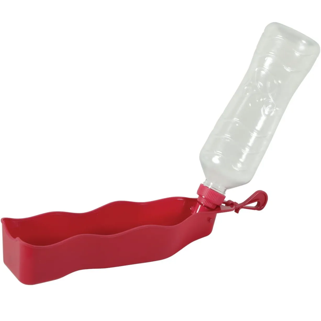 Gourde pliable chien Bivouak 450ML rouge - Zolux