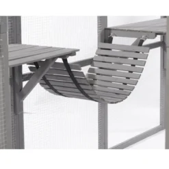 Grand catio équipé chat Deluxe 350x188x188cm sans bâche - Kat’Venture