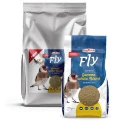 Granulés extrudés pour oiseaux granivores Fly Gemme White Blend 4kg - Raggio Di Sole