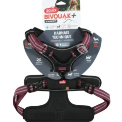 Harnais technique chien Bivouak taille XL rouge - Zolux