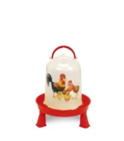 Kit abreuvoir 3L mangeoire 2Kg poule à pieds plastique gamme Eco Happy Range
