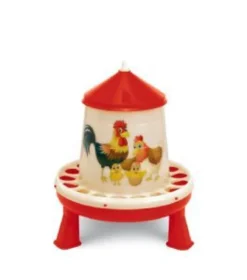 Kit abreuvoir 5L mangeoire 4Kg poule à pieds plastique gamme Eco Happy Range