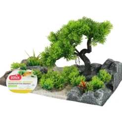 Kit aquarium poisson Initio 30cm noir et décor Landscape Tree - Zolux