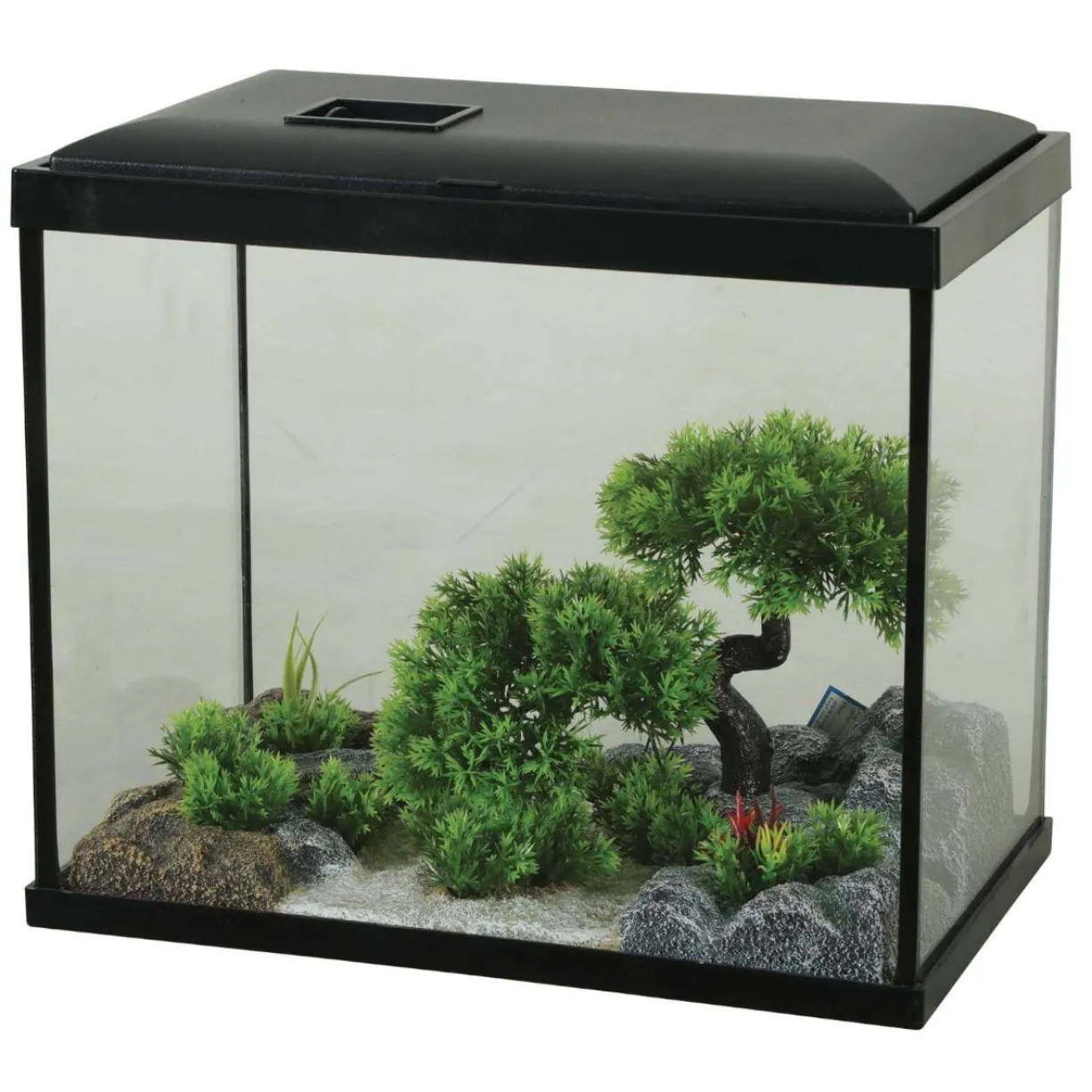 Kit aquarium poisson Initio 30cm noir et décor Landscape Tree - Zolux