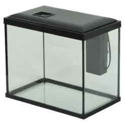 Kit aquarium poisson Initio 30cm noir et décor Landscape Red Soil - Zolux