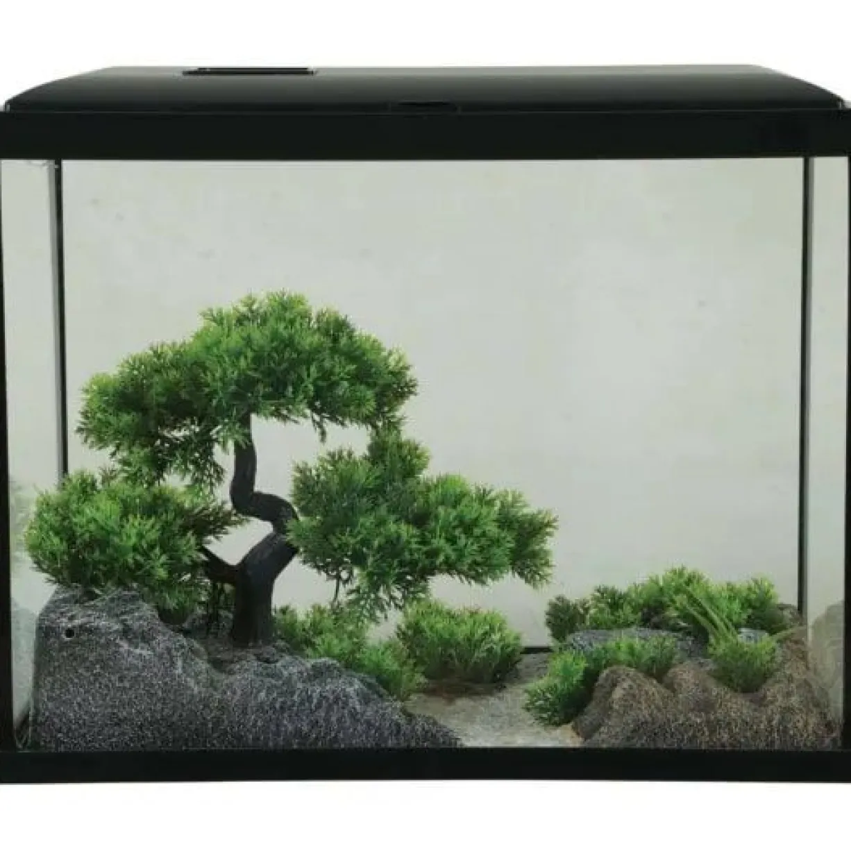 Kit aquarium poisson Initio 35cm noir et décor Landscape Tree - Zolux