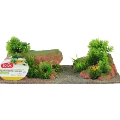 Kit aquarium poisson Initio 35cm noir et décor Landscape Red Soil - Zolux
