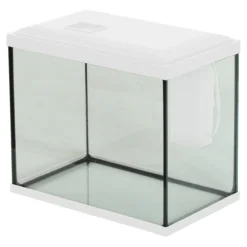 Kit aquarium poisson Initio 30cm blanc et décor Landscape Red Soil - Zolux
