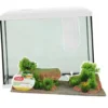 Kit aquarium poisson Initio 35cm blanc et décor Landscape Red Soil - Zolux