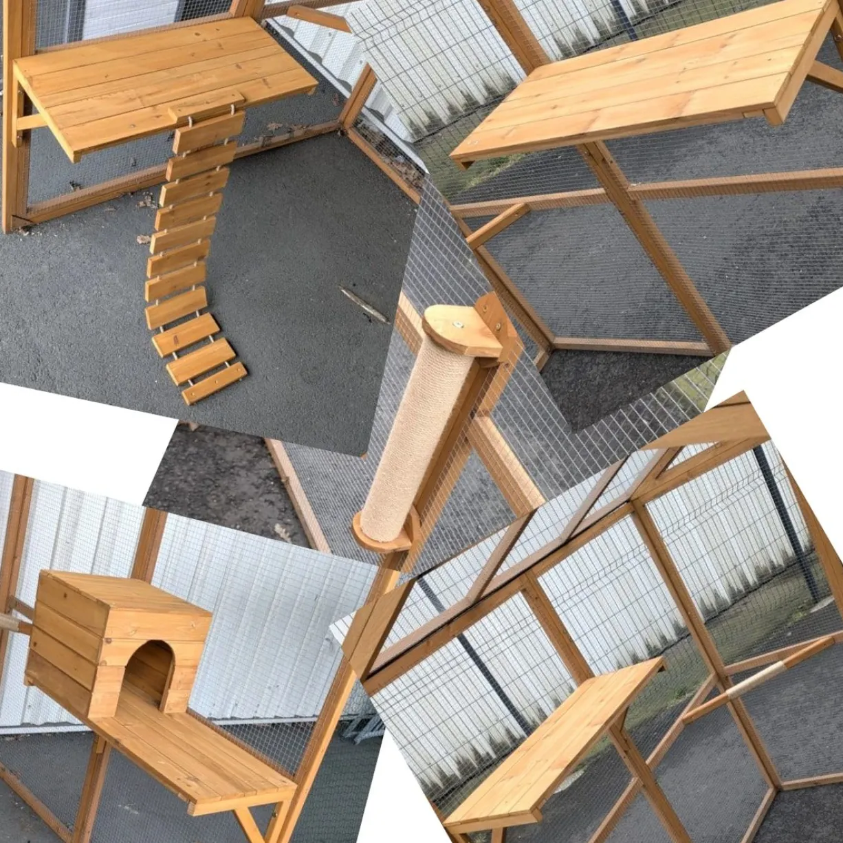 Kit équipement pour catio chat 5 éléments « Kat’Venture »