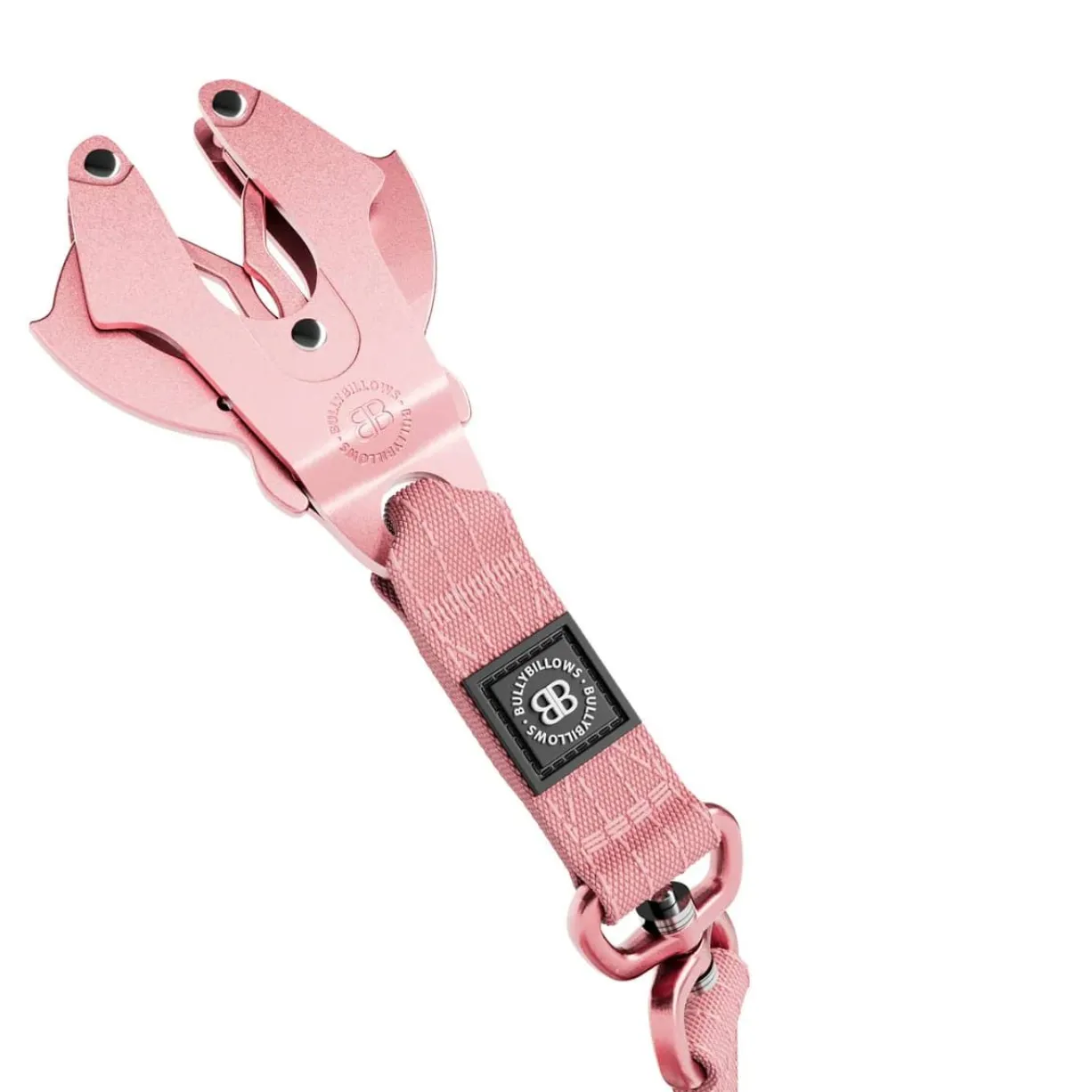 Laisse chien anti-torsion Lighter Swivel Combat rose - BullyBillows