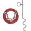 Laisse d'attache avec ancrage spirale