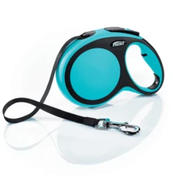 Laisse Flexi New Comfort Sangle L Bleu 8 Mètres