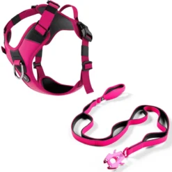 Laisse Ladder Combat et harnais Hurricane rose carmin taille L - BullyBillows