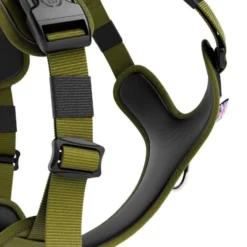 Laisse Ladder Combat et harnais Hurricane vert olive taille M - BullyBillows