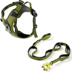 Laisse Ladder Combat et harnais Hurricane vert olive taille L - BullyBillows