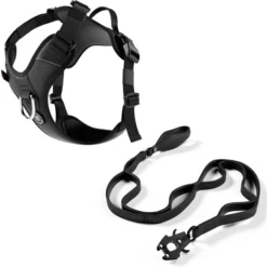 Laisse Ladder Combat et harnais Hurricane noir taille S - BullyBillows