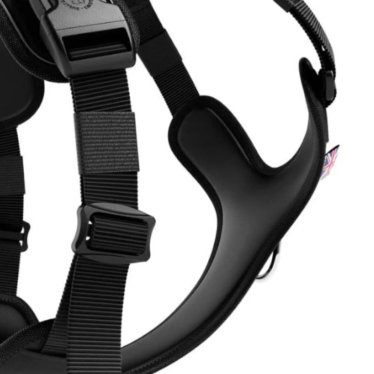 Laisse Ladder Combat et harnais Hurricane noir taille L - BullyBillows