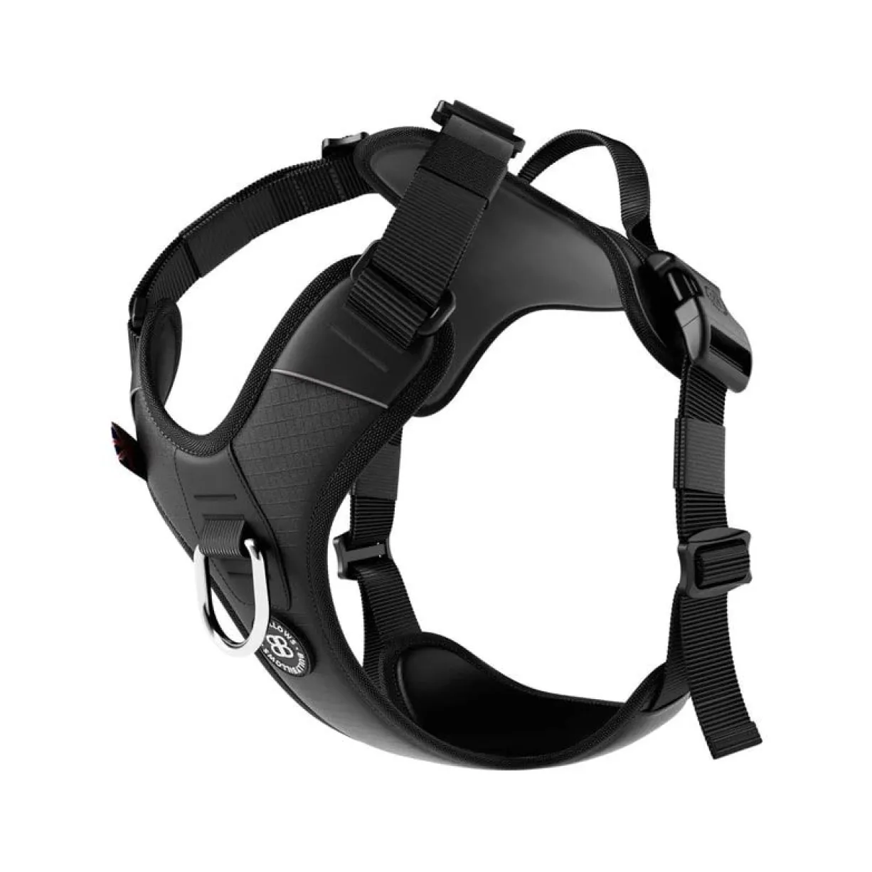 Laisse Ladder Combat et harnais Hurricane noir taille L - BullyBillows