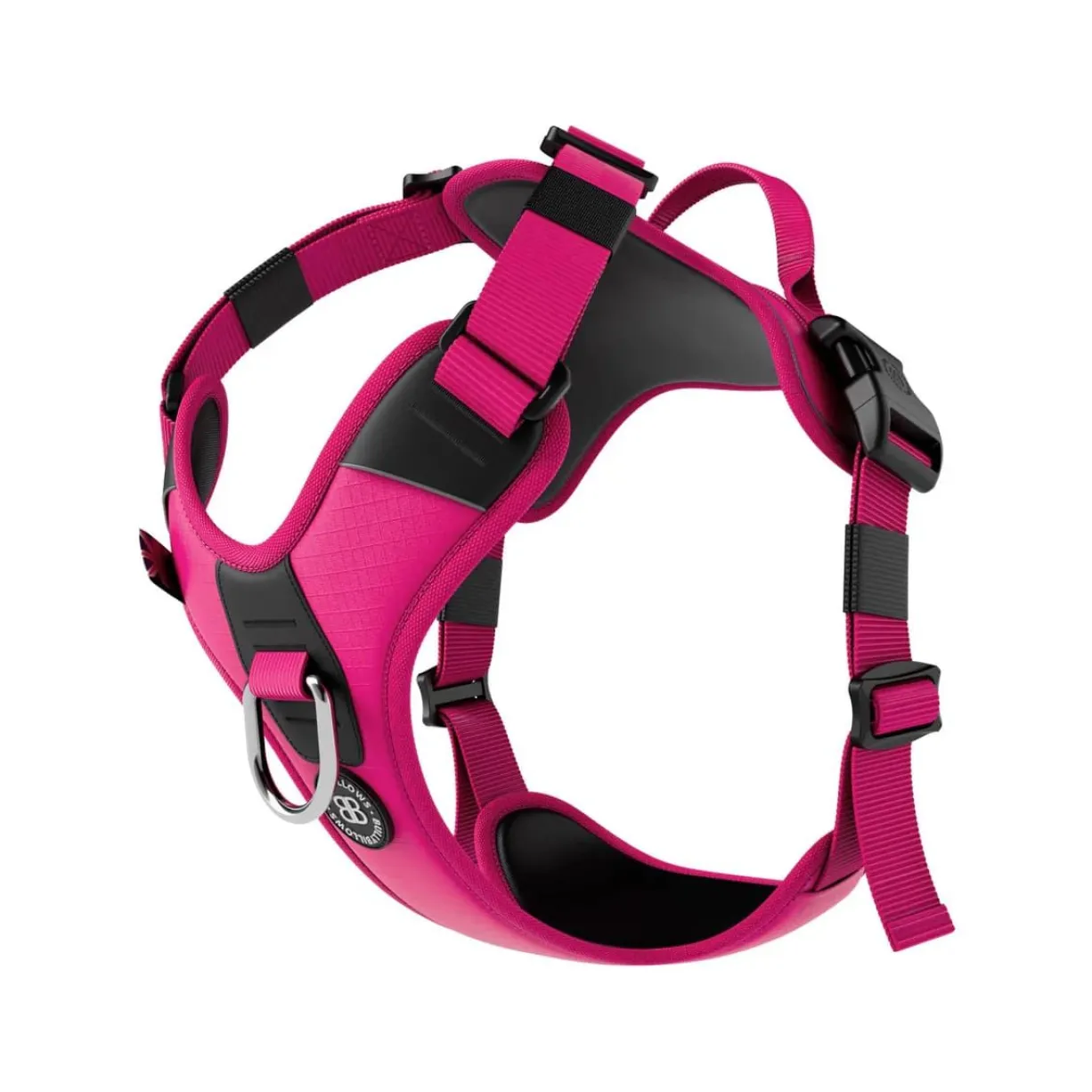 Laisse Ladder Combat et harnais Hurricane rose carmin taille M - BullyBillows