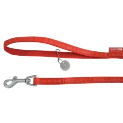 Laisse Mac Leather 25mm/1,20 m - Rouge