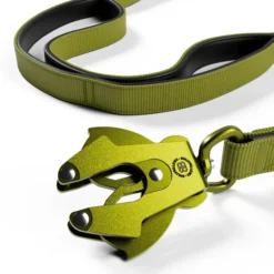Laisse à poignées multiples chien Ladder Combat vert olive - BullyBillows