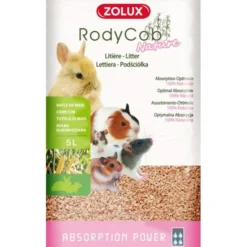 Litière lapin et rongeur Rody'Cob Nature 50L – Zolux