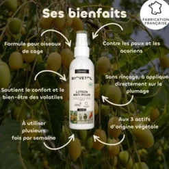 Lotion anti-poux oiseaux Bio 125ML - Biovetol